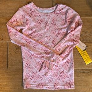NWT Danskin Girls Pajamas 
Pink Hearts
Size 8